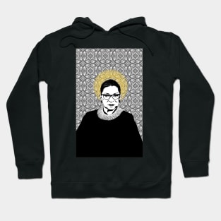 Ruth Bader Ginsburg Feminist Icon white Hoodie